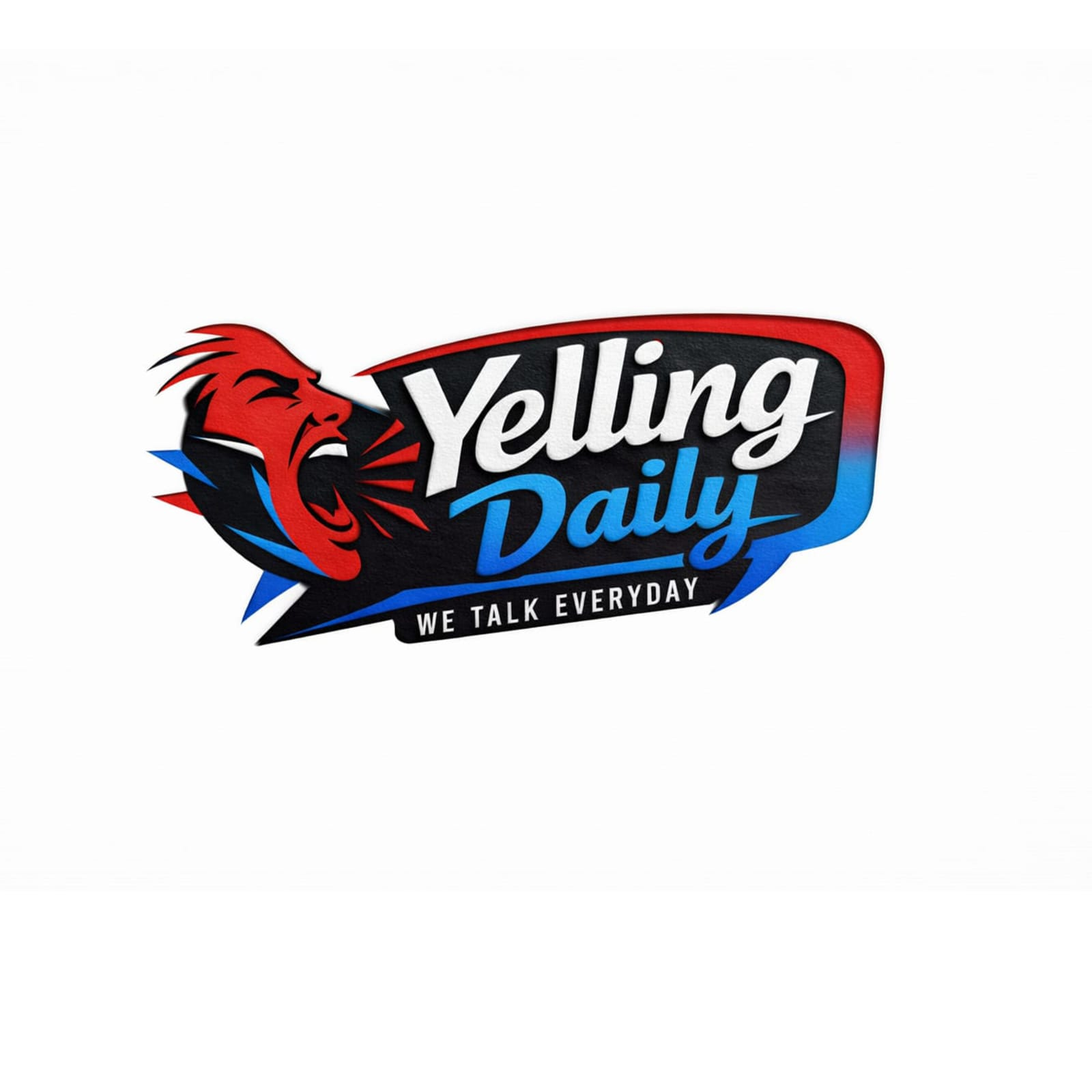 Yelling Daily podcast logo design